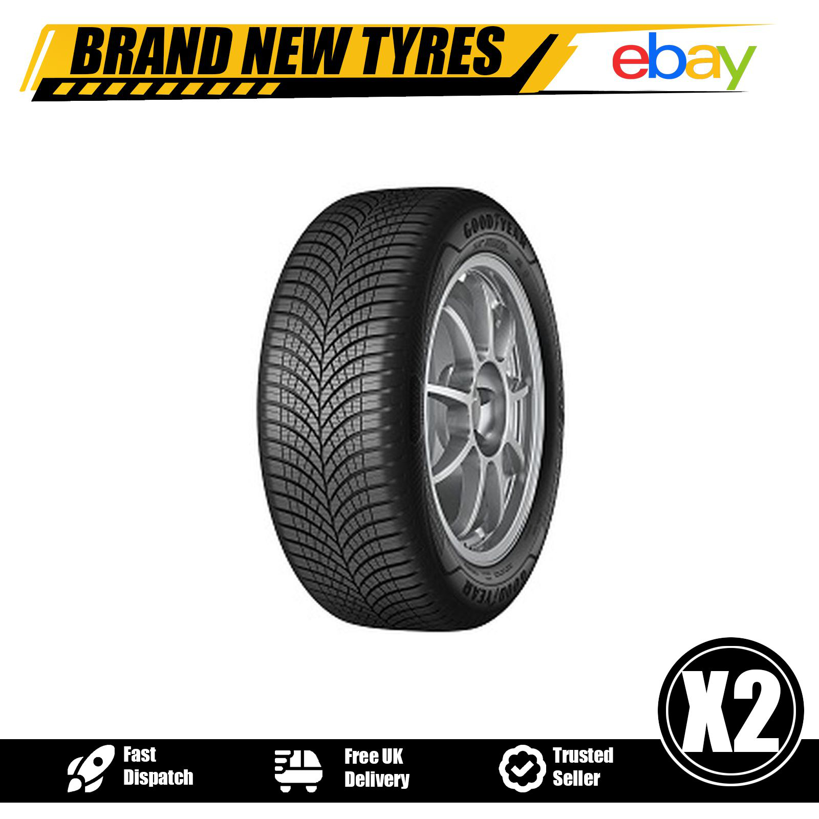 2x 215/45R18 Goodyear VECTOR 4SEASONS GEN-3 215 45 18 93Y XL Tyres