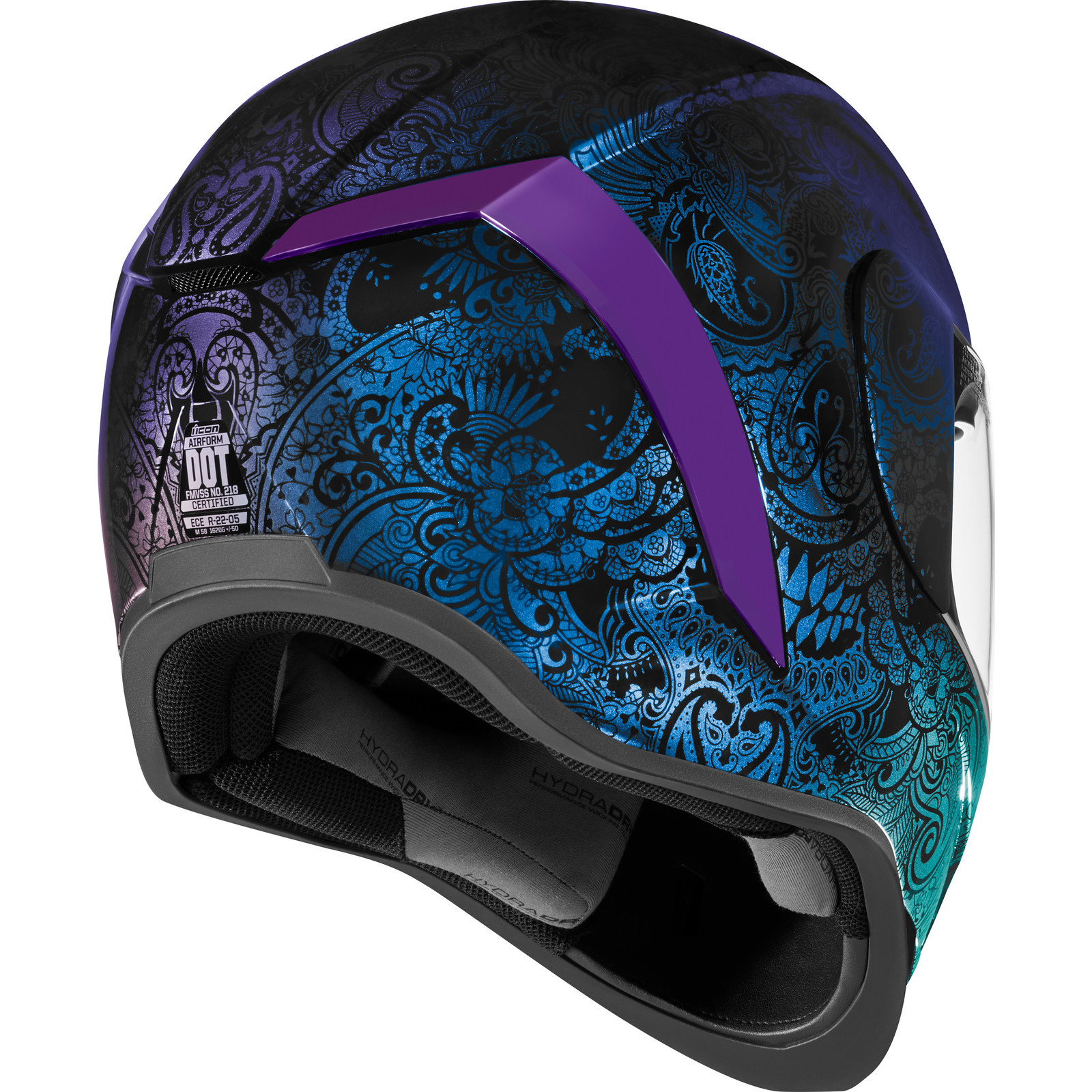 Icon Airform Chantilly Opal Motorcycle Helmet & Visor Lid With