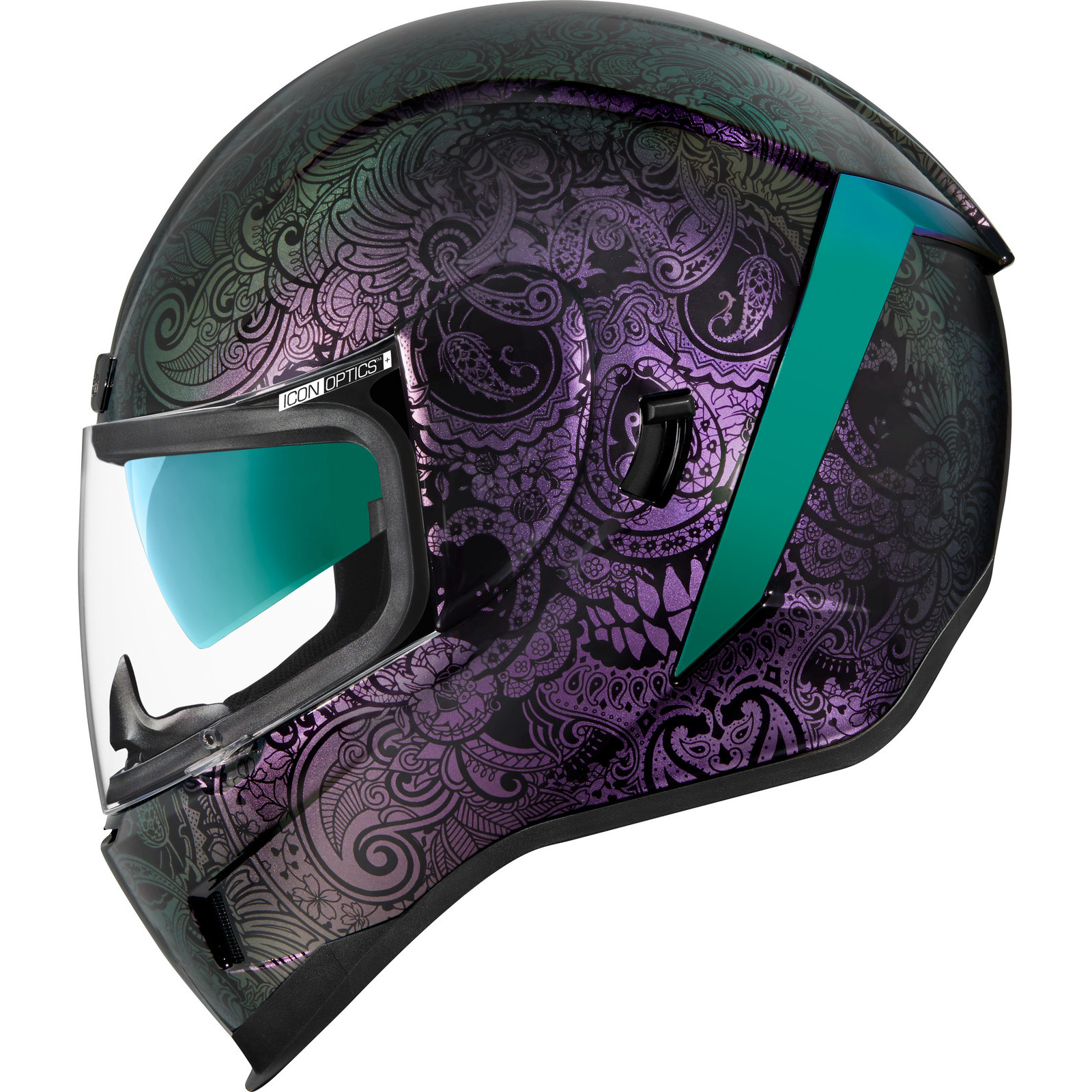 Icon Airform Chantilly Opal Motorcycle Helmet & Visor Lid With