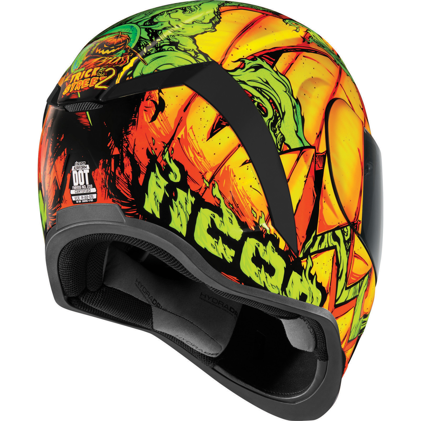 Icon Airform Trick or Street Motorcycle Helmet & Visor Sport