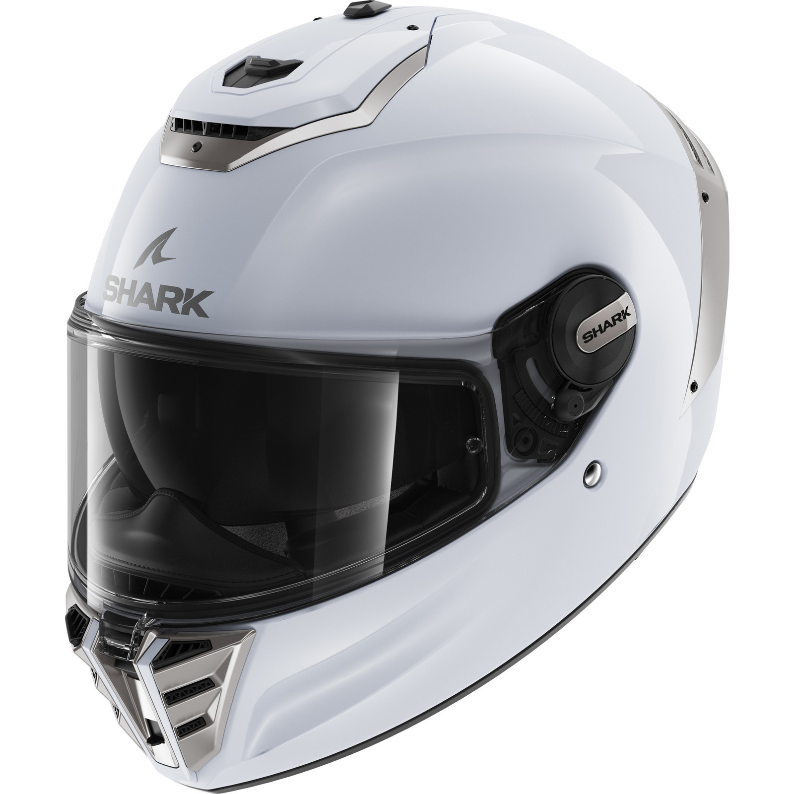 Shark Spartan RS Blank White