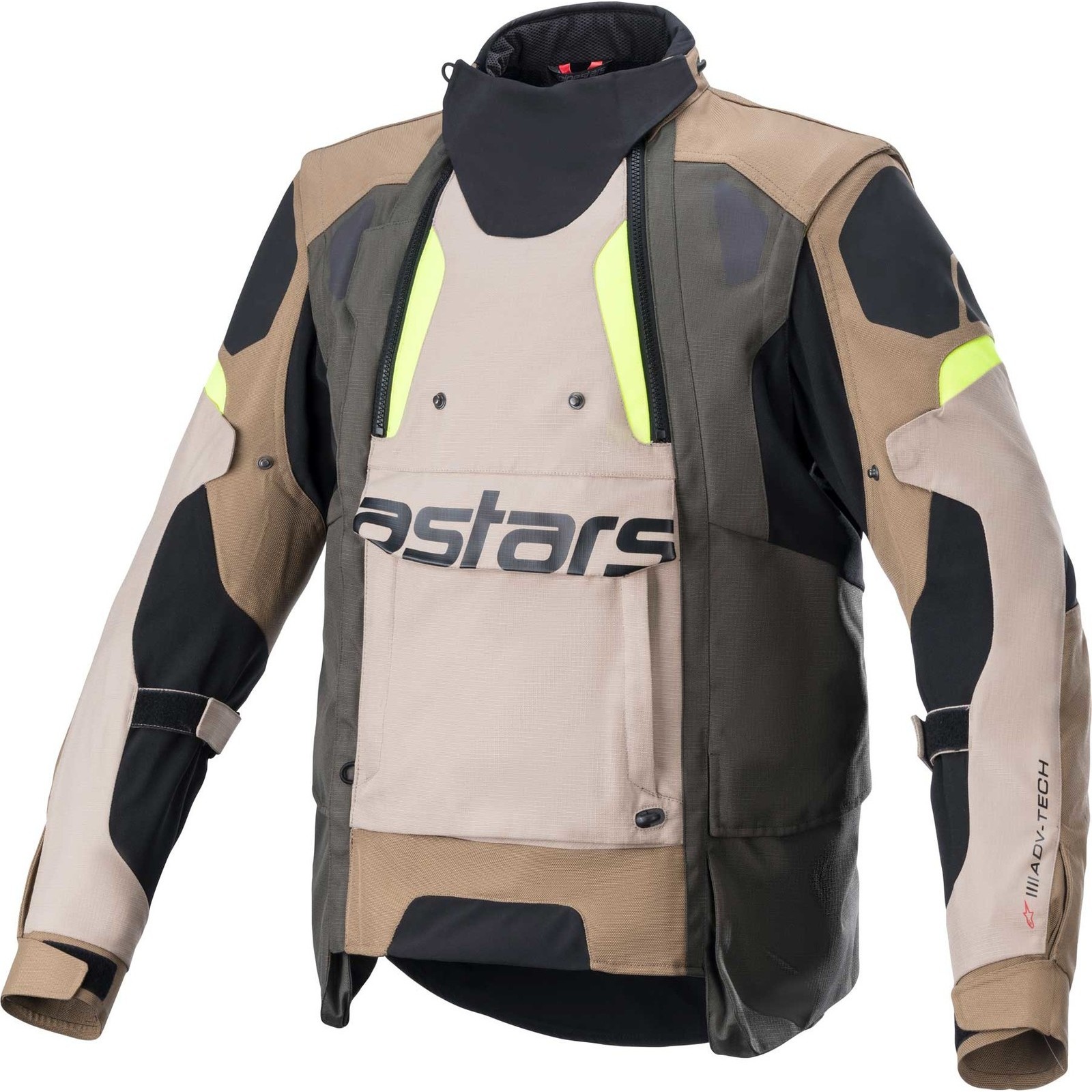 Alpinestars Halo Dark Khaki Sand Yellow Fluo