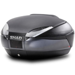 Shad SH48 48L Top Box Black/Dark Grey inc Backrest And Carbon Cover