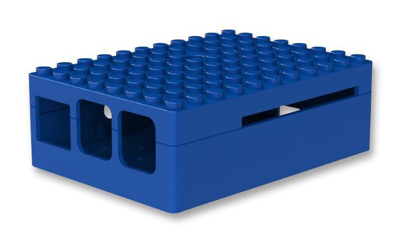 Multicomp Pi-blox Case In Blue For Raspberry Pi Model B+ Pi 2 Model B Pi 3 B