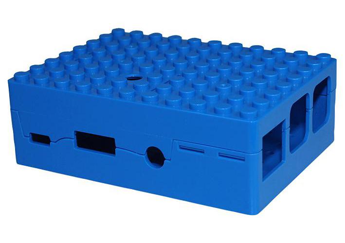Multicomp Pi-blox Case In Blue For Raspberry Pi Model B+ Pi 2 Model B Pi 3 B