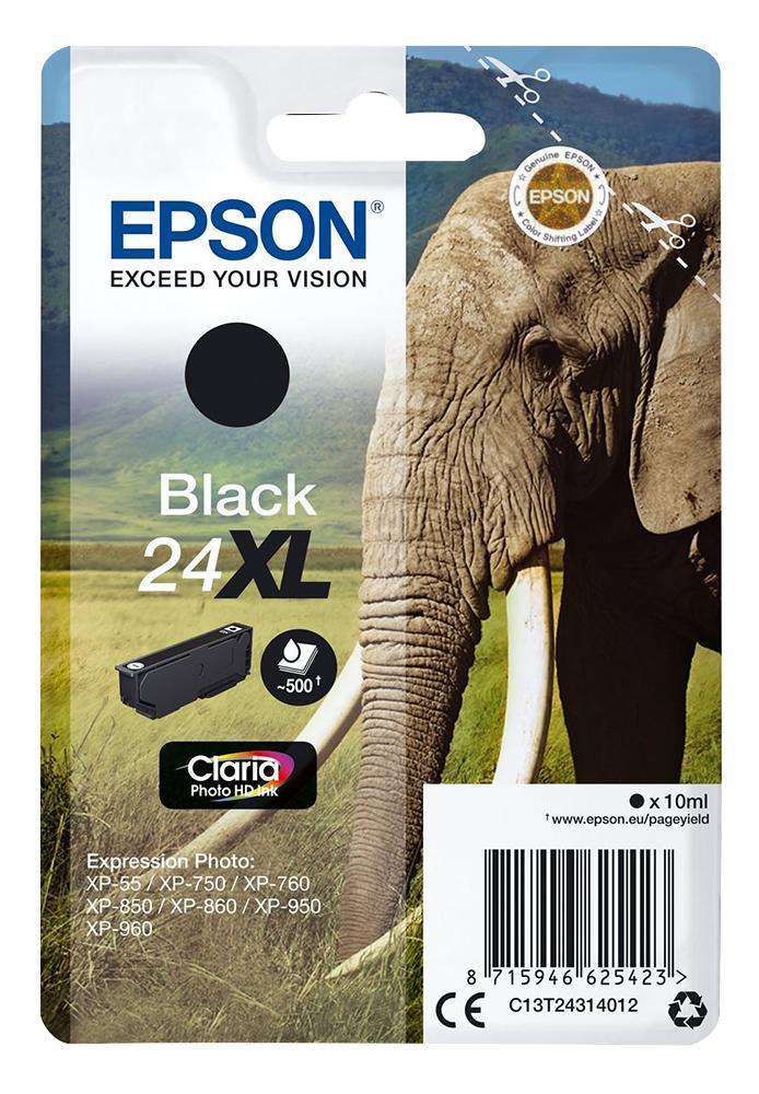 4 Cartucce Nere 24XL Rigenerate Per Epson Expression XP-55 XP-860 XP-760 – T2431
