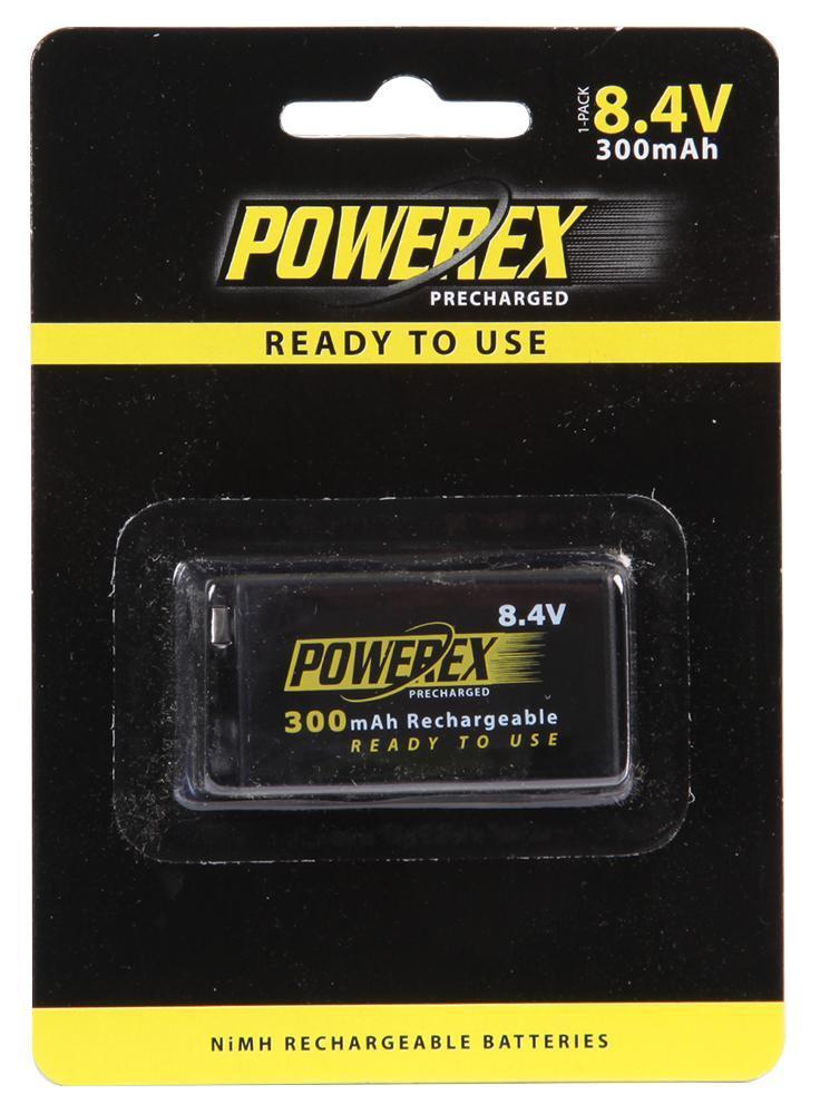 BATERÍA NIMH PRECARGADA 8.4V 300MAH 1PK - POWEREX