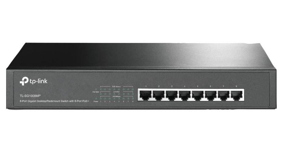 8 Port Gigabit Desktop / Rackmount Switch with PoE+ - TP-LINK