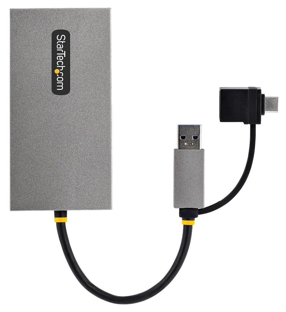 Adaptateur de câble USB-A / USB-C vers double câble A/V numérique, 1x 4K UHD 1x 1080p Full HD - 10