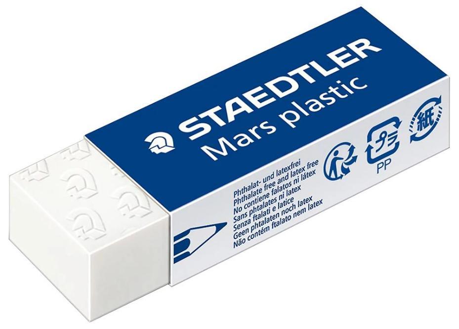 Mars Borrador de plástico con funda, paquete de 2 - 52650BK2DA