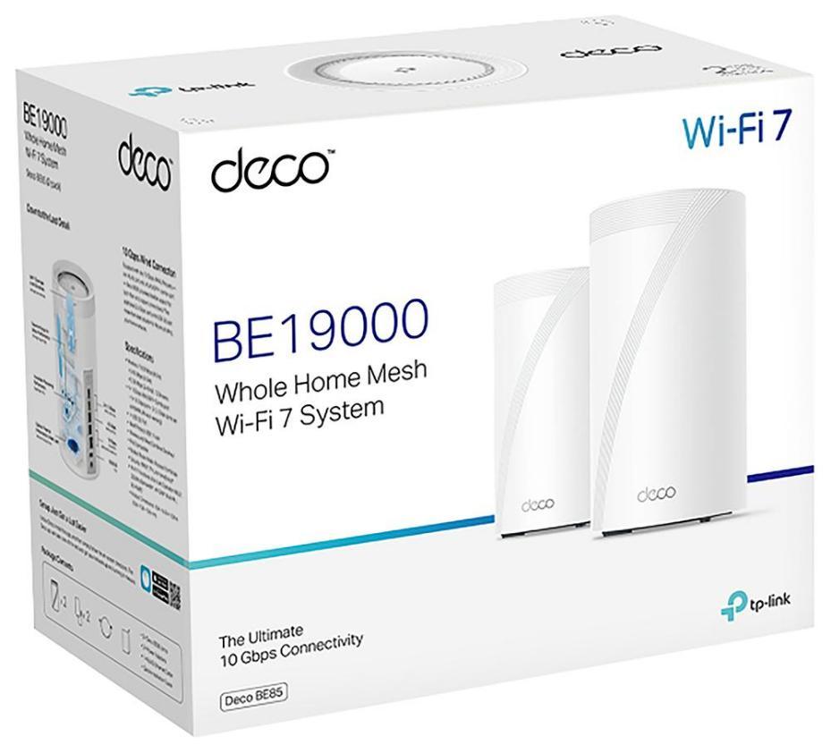 Deco Be19000 Wifi 7 Système sans fil maillé tri-bande pour toute la maison avec pack double Wpa3