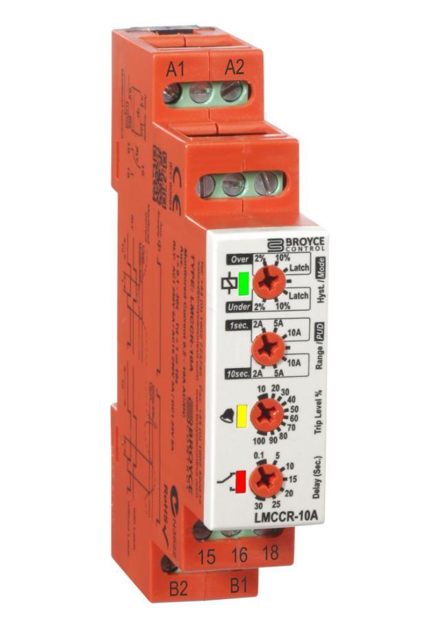 DIN Relè di monitoraggio della corrente del binario, SPDT, 250 V, 8 A - LMCCR-10A