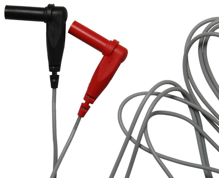 Jeu de cordons de test, 1kV, 3A, 1m, Noir/Rouge - 6275.