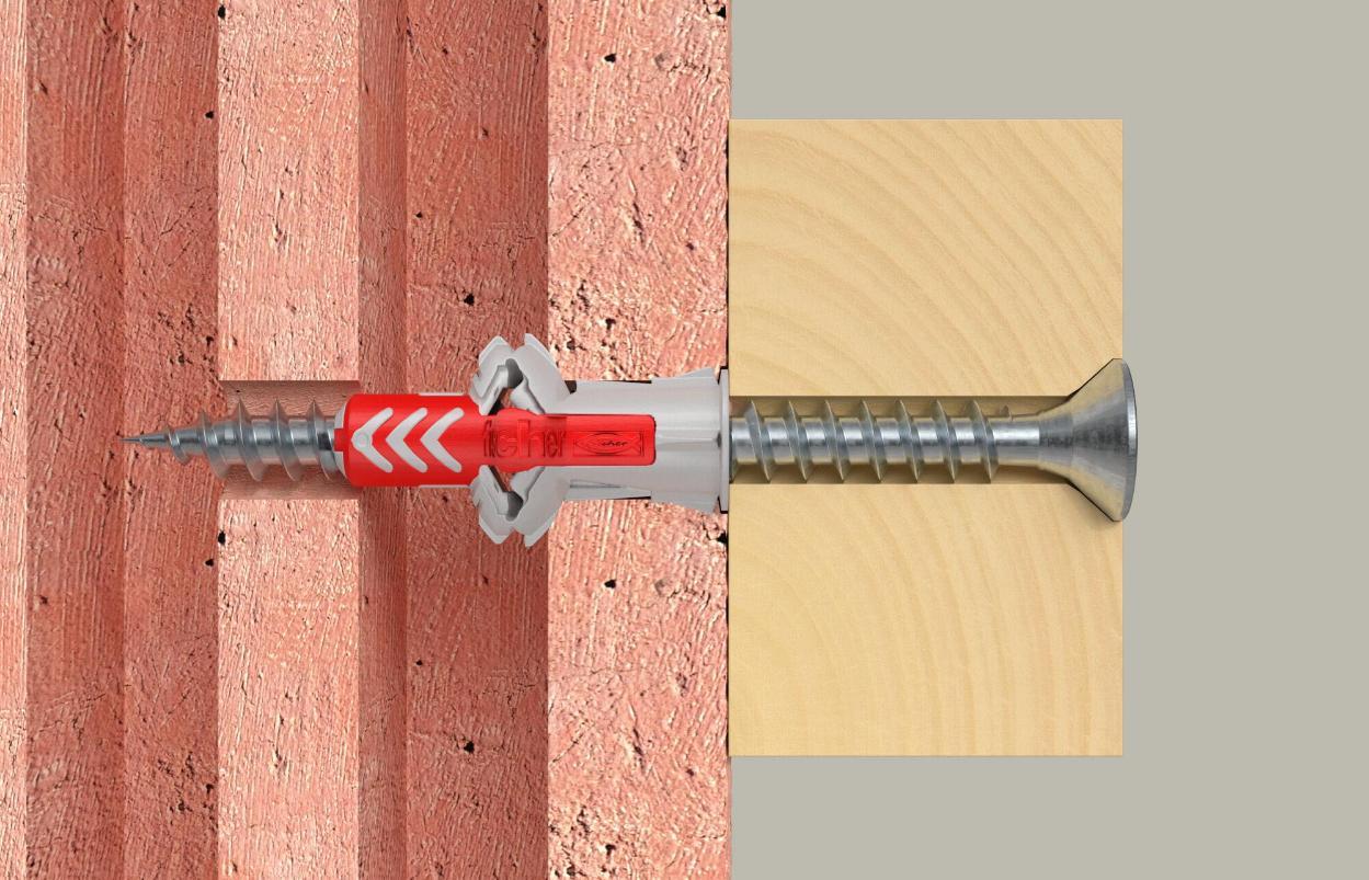Tacos de pared para placas de yeso Duopower de 5 mm x 25 mm, paquete de 100 - 535452