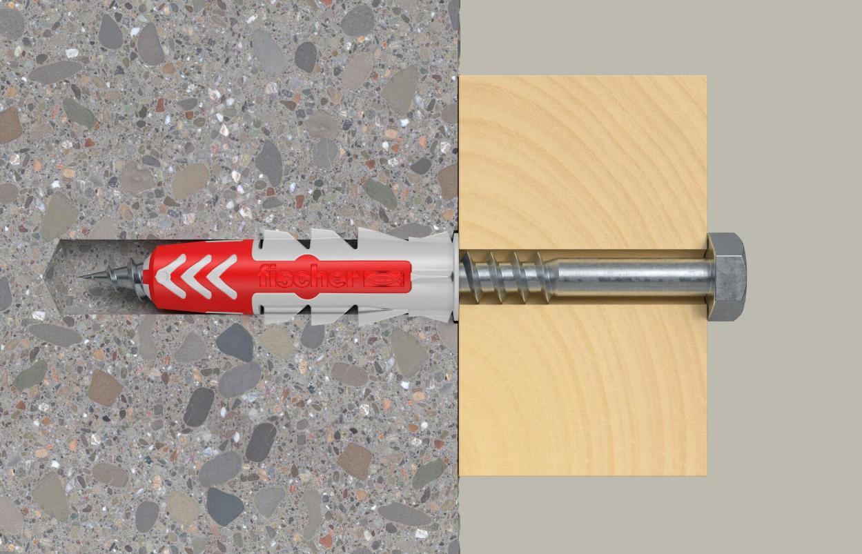 Tacos de pared para placas de yeso Duopower de 12 mm x 60 mm, paquete de 25 - 538253