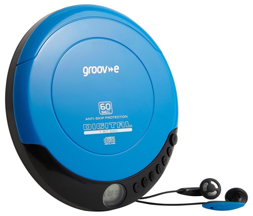 Retro Personal CD Player, Blue - GVPS110BE
