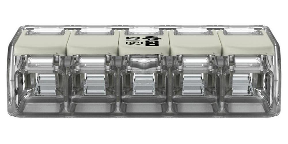 Bornier à 5 pôles/connecteur d'épissure avec serrure à levier gris 4Mm 440V 20A
