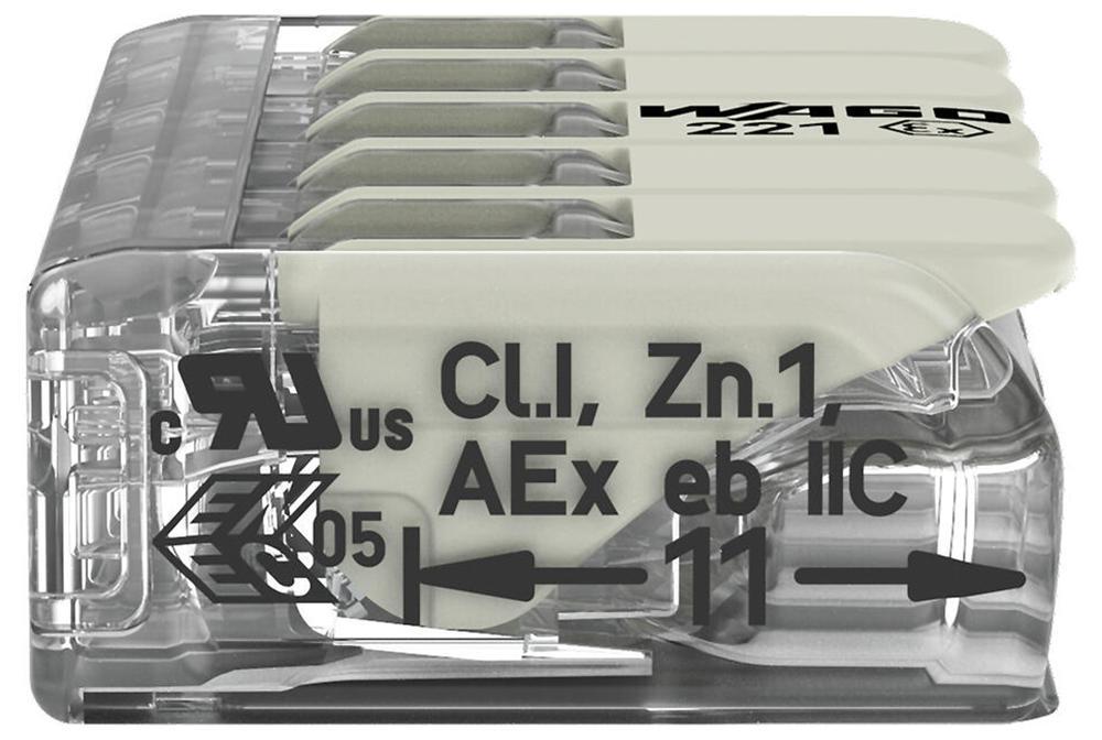 Bornier à 5 pôles/connecteur d'épissure avec serrure à levier gris 4Mm 440V 20A