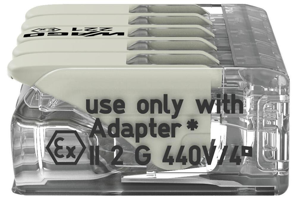 Bornier à 5 pôles/connecteur d'épissure avec serrure à levier gris 4Mm 440V 20A