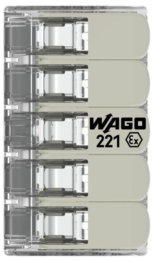 Bornier à 5 pôles/connecteur d'épissure avec serrure à levier gris 4Mm 440V 20A