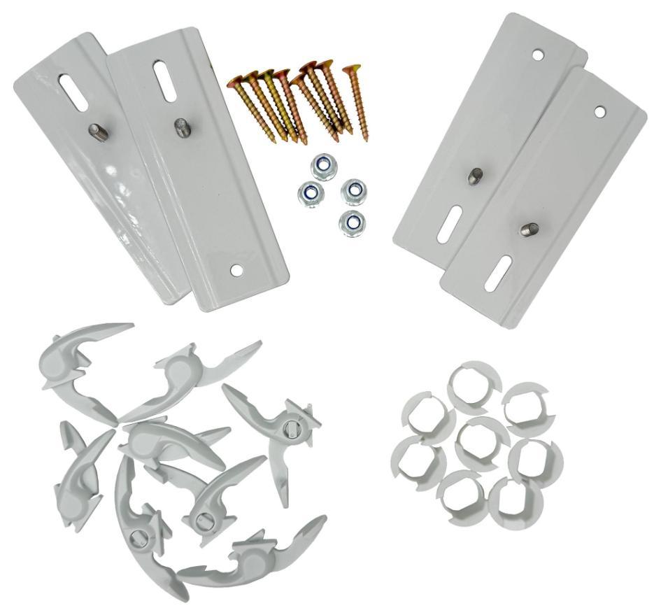 KIT DE SUPPORT D'ADAPTATEUR DE RADIATEUR - BLANC - RAD-SUP-W