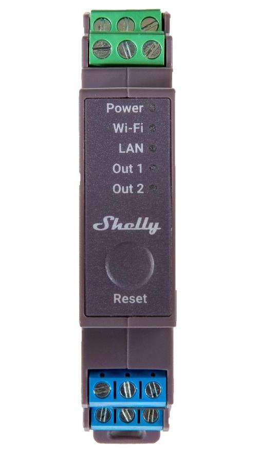 SHELLY PRO 2, RELÉ DE 2 CANALES, DIN - SH24337