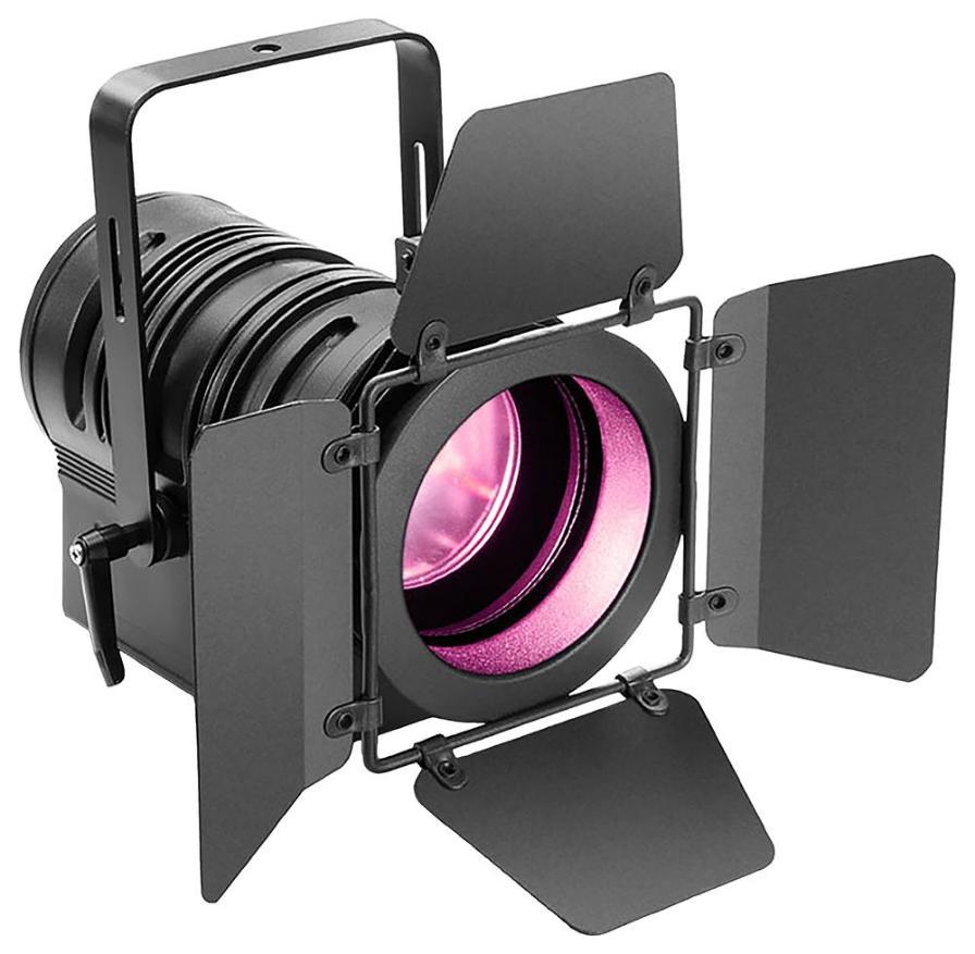 Theatre Spotlight with PC Lens and 60W RGBW LED in Black Housing - CLTS60WRGBW