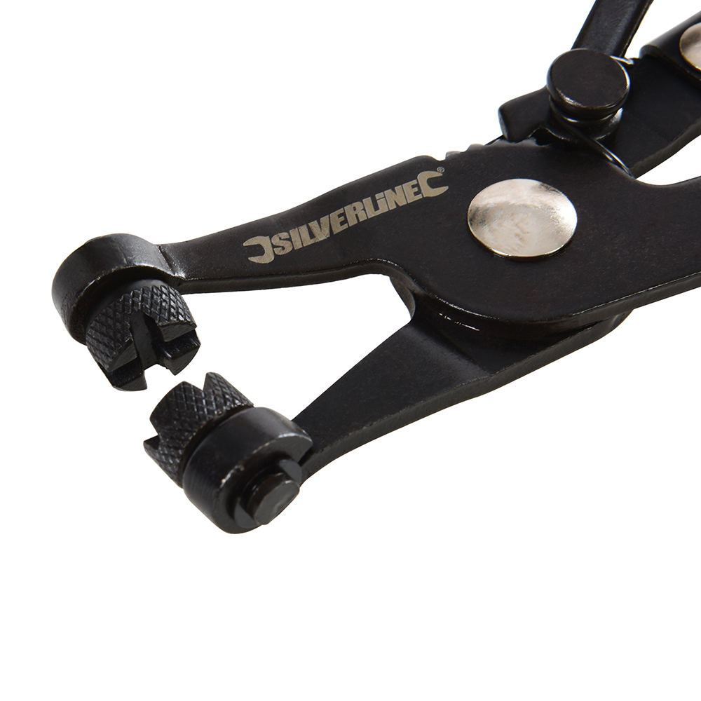 Silverline Jeu de pinces pour colliers de serrage 2 pièces 220 mm / 8-1/2