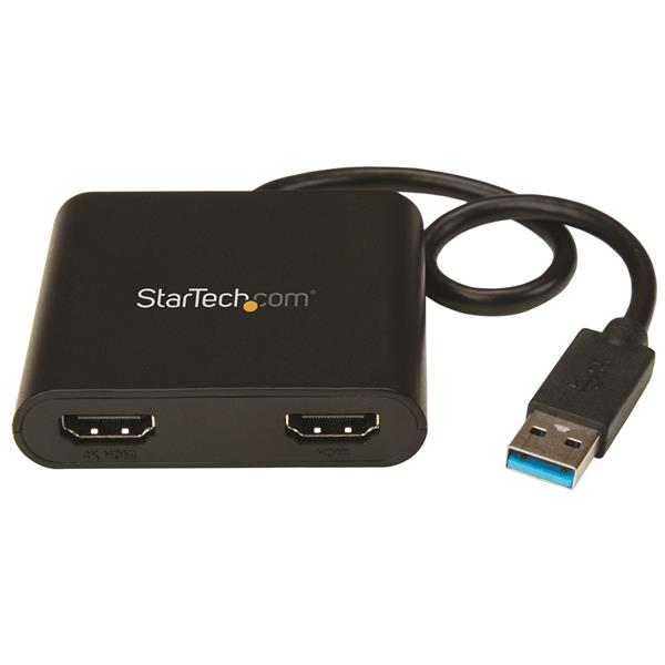 StarTech USB32HD2 USB To Dual Digital A/V Cable Adapter - 4K