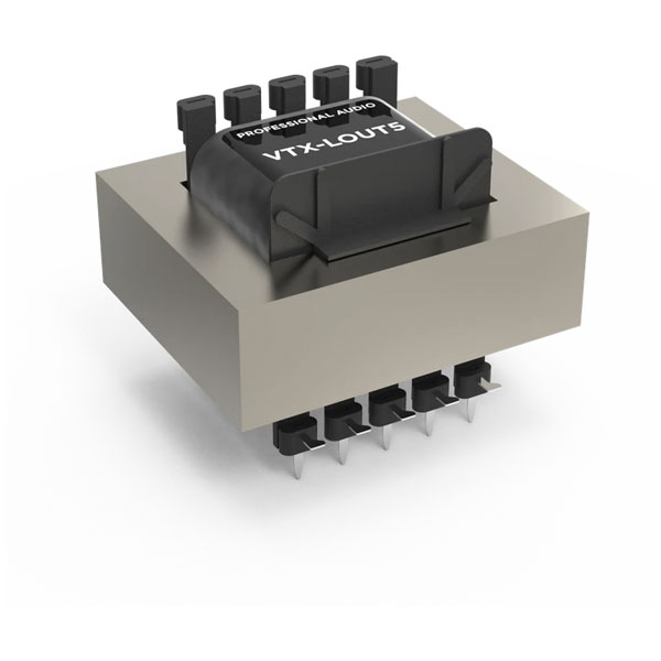 Trasformatore audio PCB con uscita quadfilare Vigortronix VTX-LOUT5 150Ω / 600Ω 30dBu
