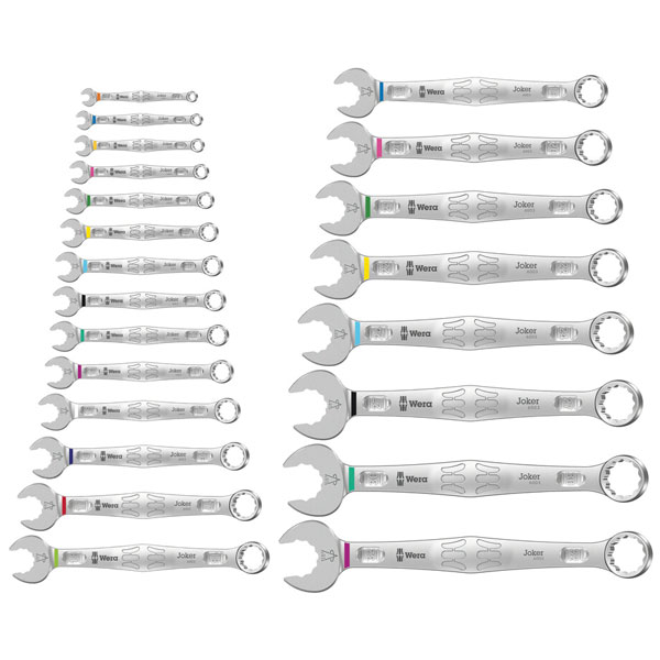 Wera 05020232001 6003 Joker 22 Set 1 Juego de llaves combinadas, 22 piezas