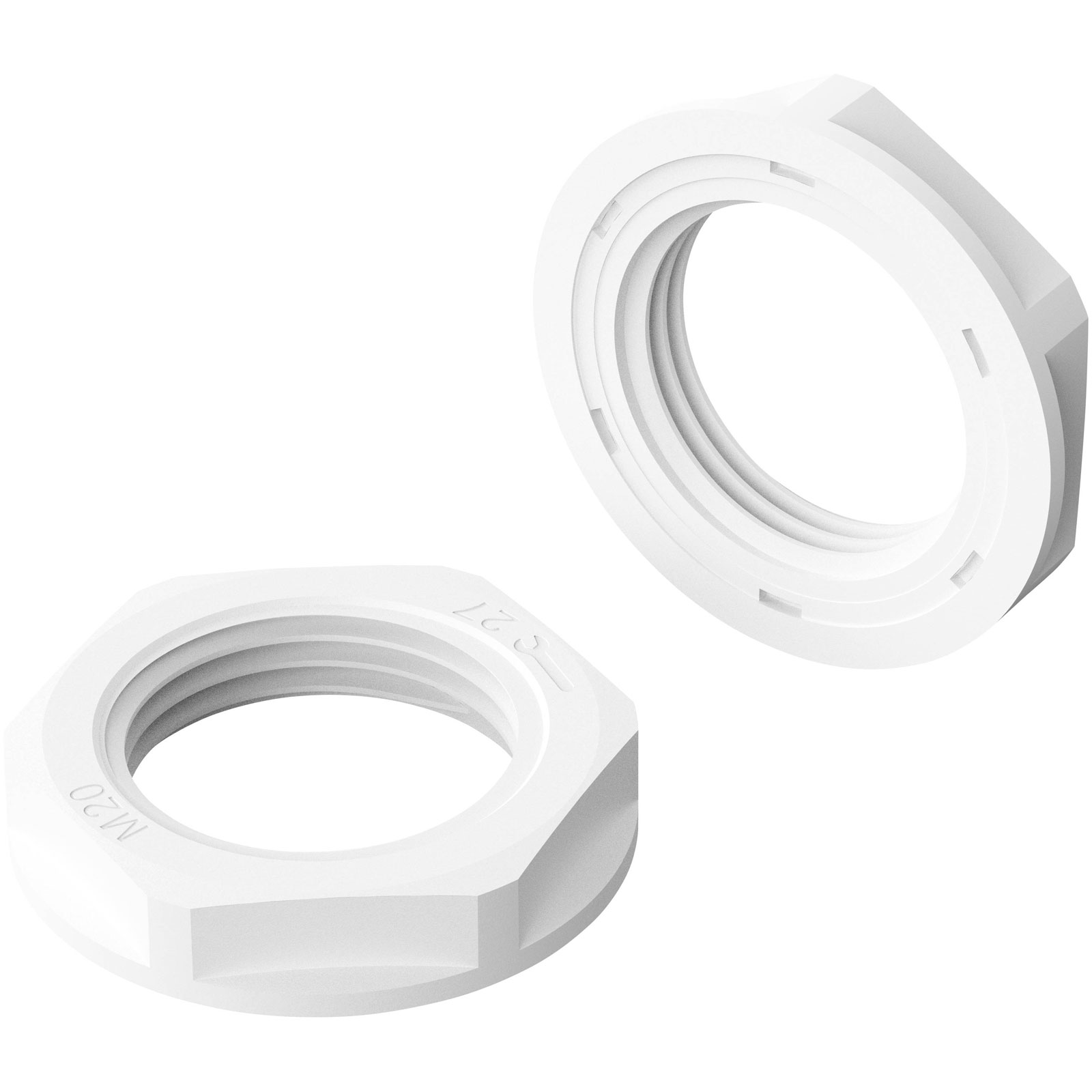 Bopla 52090316 Controdado M20 x 1,5 Connettore a vite per cavo bianco in poliammide