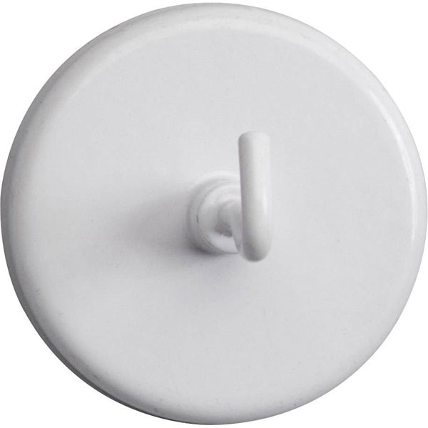 Maul 6159002 Magnet Round Hook White Ø47 mm x H36 mm 5 pcs