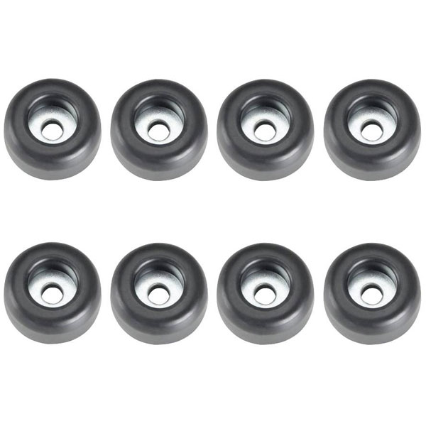 Adam Hall 4900M8AH pies de goma accesorios de montaje de altavoz 8 piezas negro