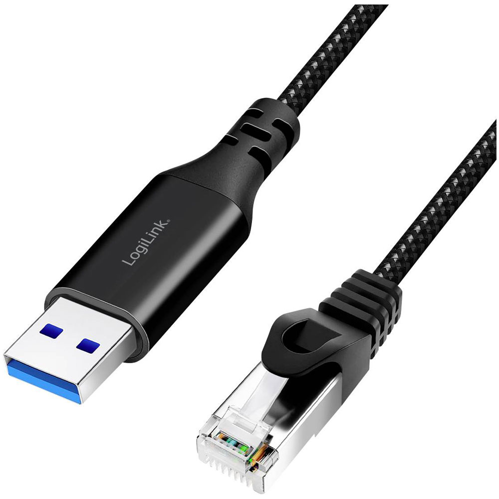 LogiLink CU0403 USB 3.2 1st Gen Adapter Cable A RJ45 Plug 3.00 m