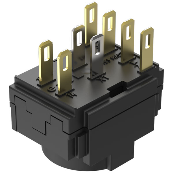 EAO 61-8490.22 Snap-action switching element SA 1NC+2NO ST/PT gold/silver