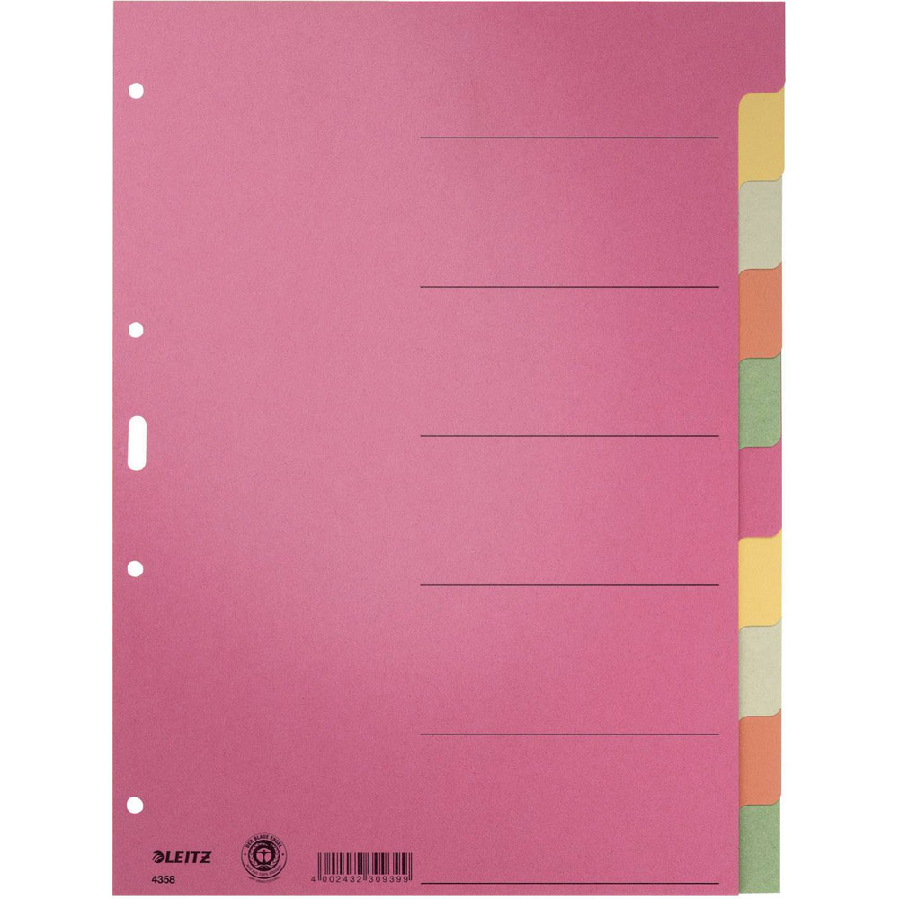 Leitz 43580000 Intercalaires à onglets pour dossiers
