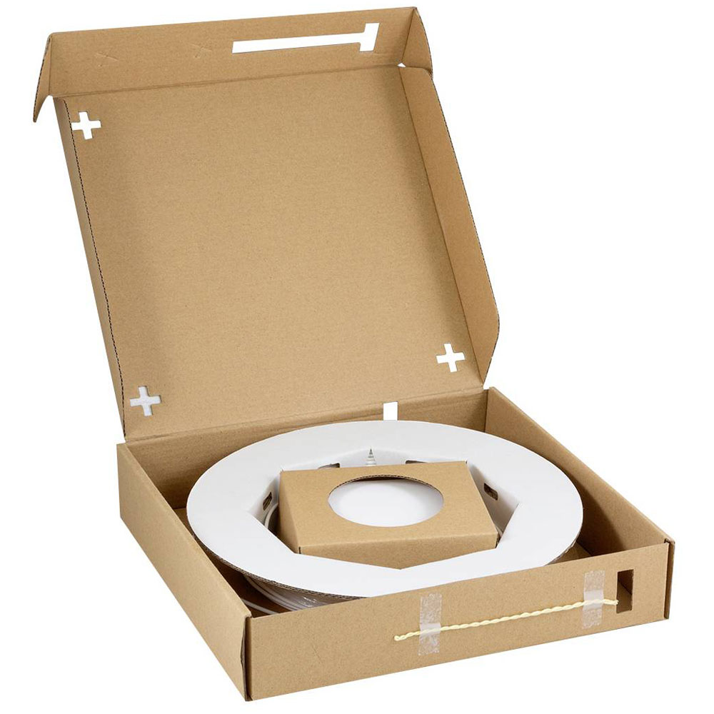 Cavo LogiLink FB4LC50 in fibra di vetro (FO) da 50 m, bianco.