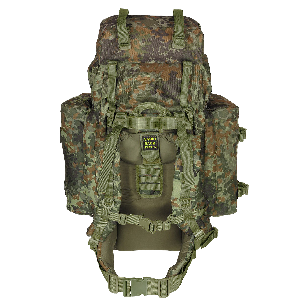 Sac à dos militaire de montagne cuir et tissu plastifié armée suisse