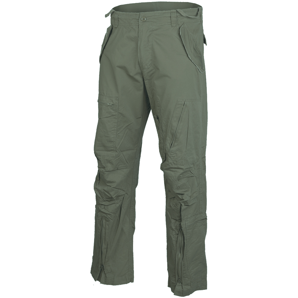 Mil-Tec Mens Pilot Cargo Trousers Poplin Cotton Military Pants