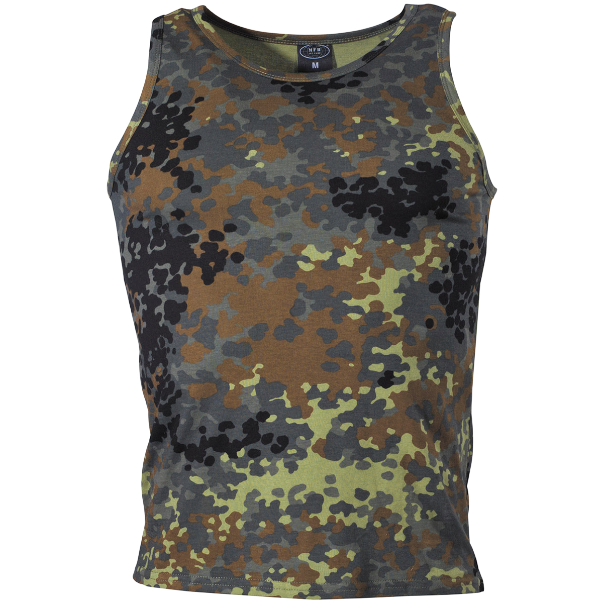 Military Mens Tank Top Combat Vest Army Singlet BW Flecktarn Camouflage S-XXL