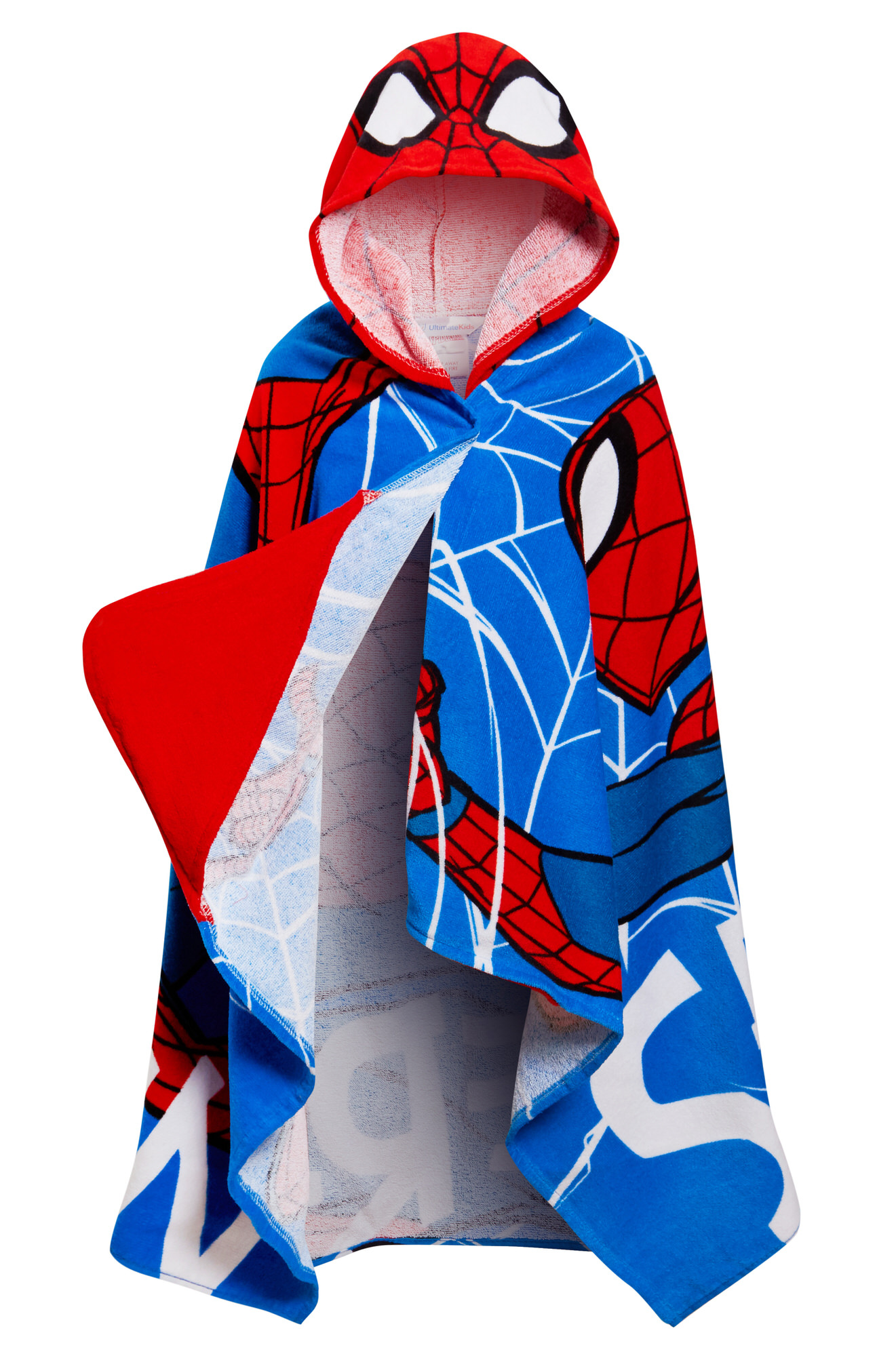 Spiderman Hooded Towel Avengers Poncho Kids 100% Cotton Beach Towel Bath Towel - Produktbild 6