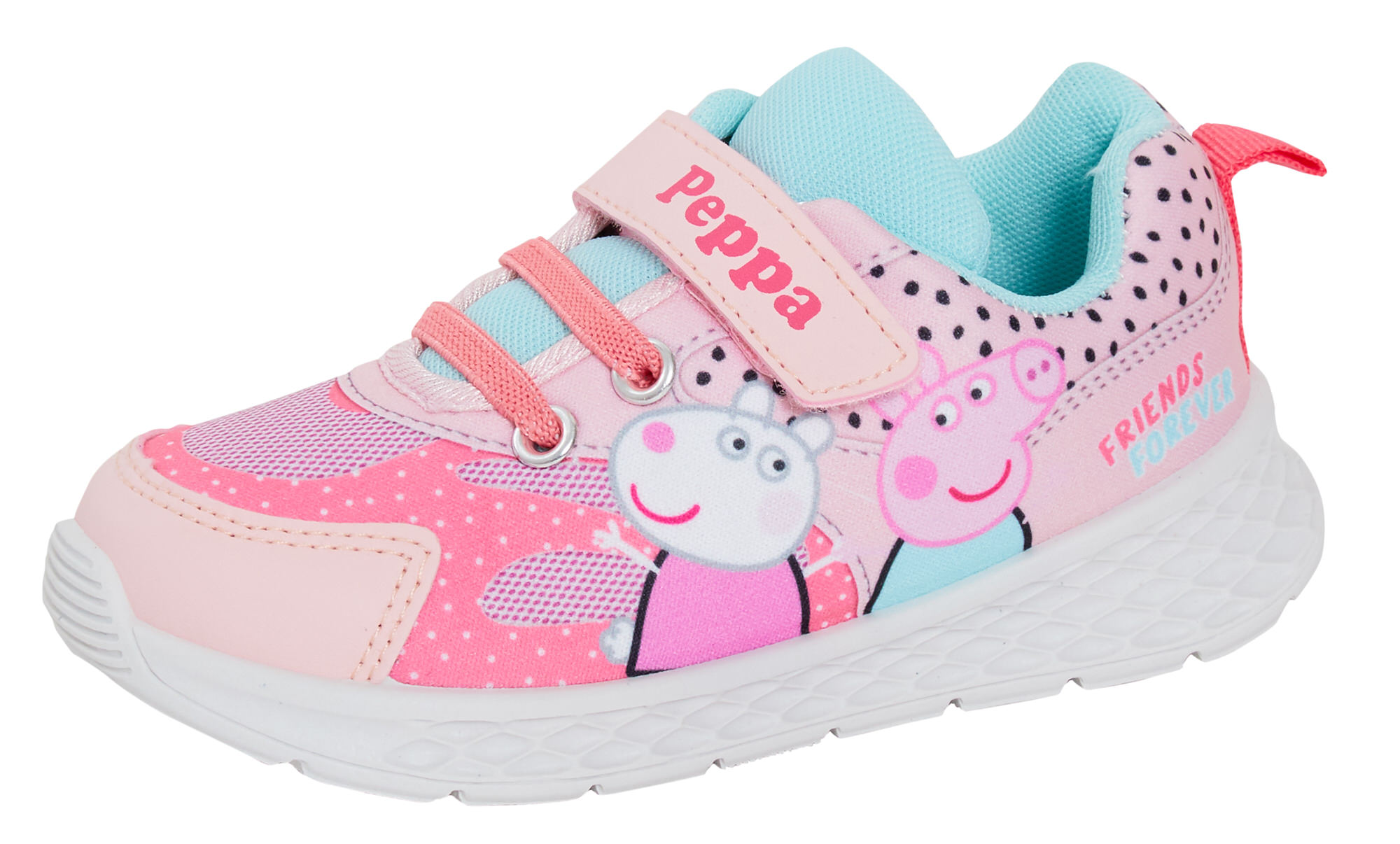 Peppa Pig Sports Trainers Girls Easy Touch Fasten Plimsolls Kids