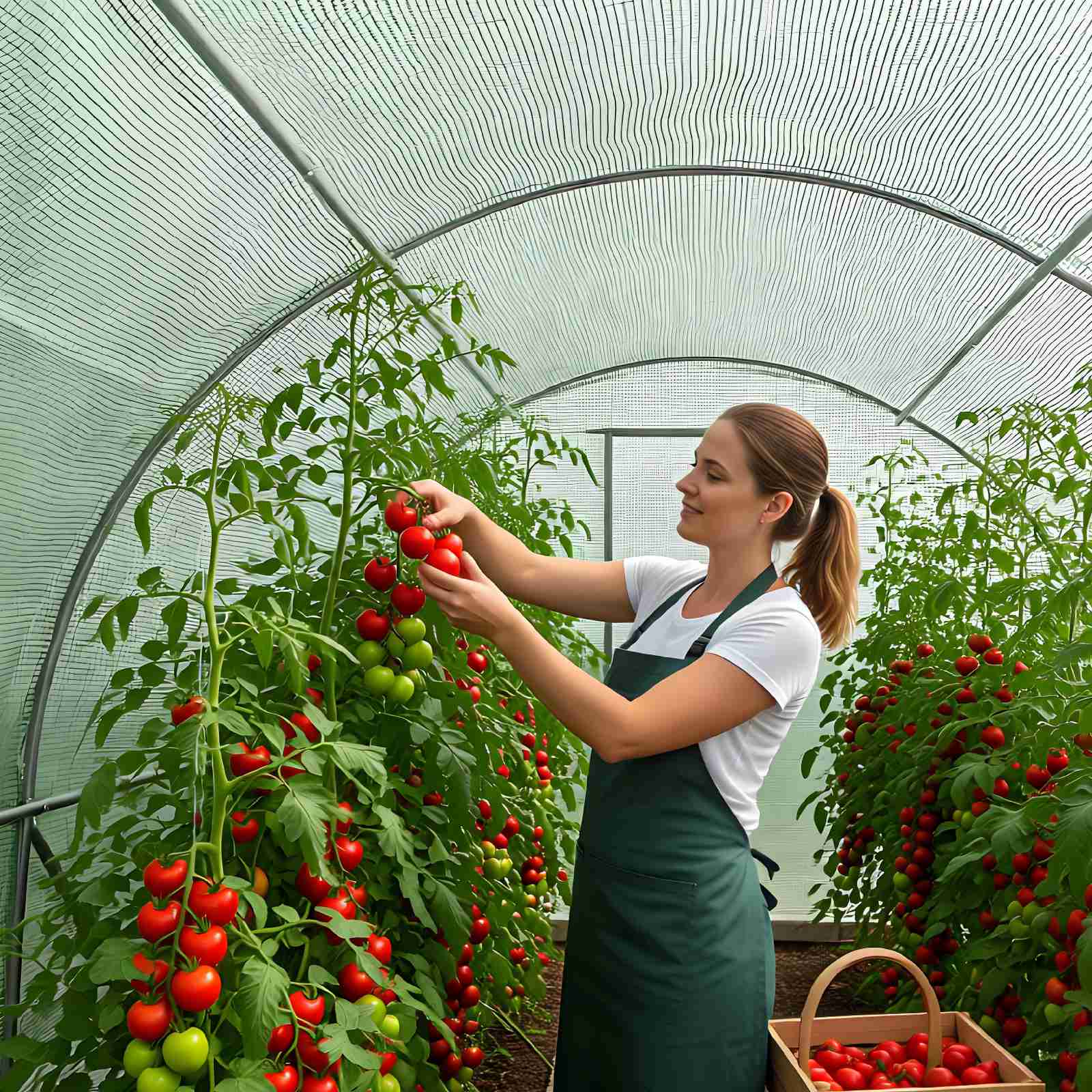 BIRCHTREE Replacement Polytunnel Greenhouse - Pollytunnel Poly Tunnel Cover Only - Produktbild 2