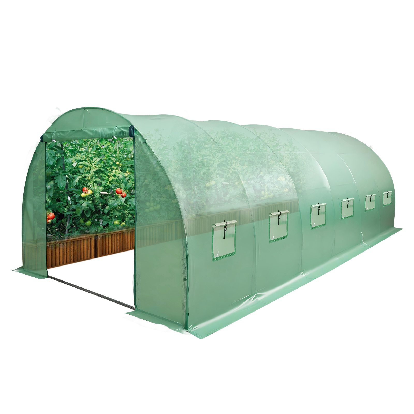 BIRCHTREE Replacement Polytunnel Greenhouse - Pollytunnel Poly Tunnel Cover Only - Produktbild 3
