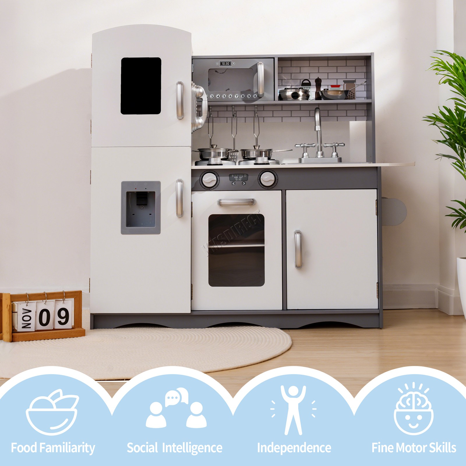 GALACTICA Wooden Play Kitchen Kids Toy Cooking Set Children Role Play Gift PK05