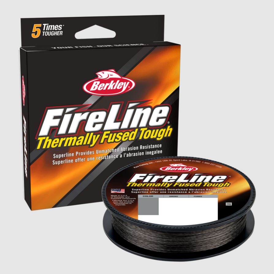 Berkley Fused Fireline 8 Strand Fishing Superline Braid – Smoke – 150m/300m