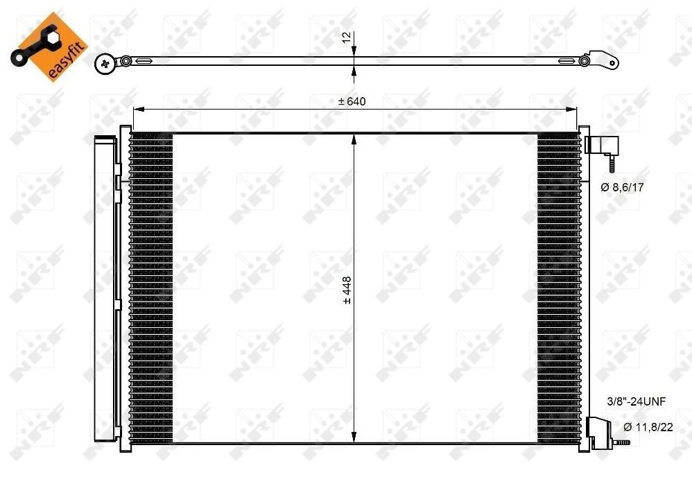 NRF 350082 Air-con Condenser