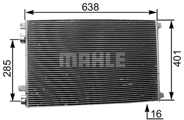 MAHLE PC Aircon condenser AC360000P