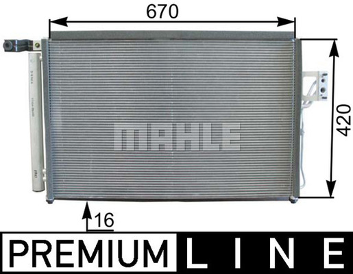 MAHLE PC Aircon condenser AC440000P